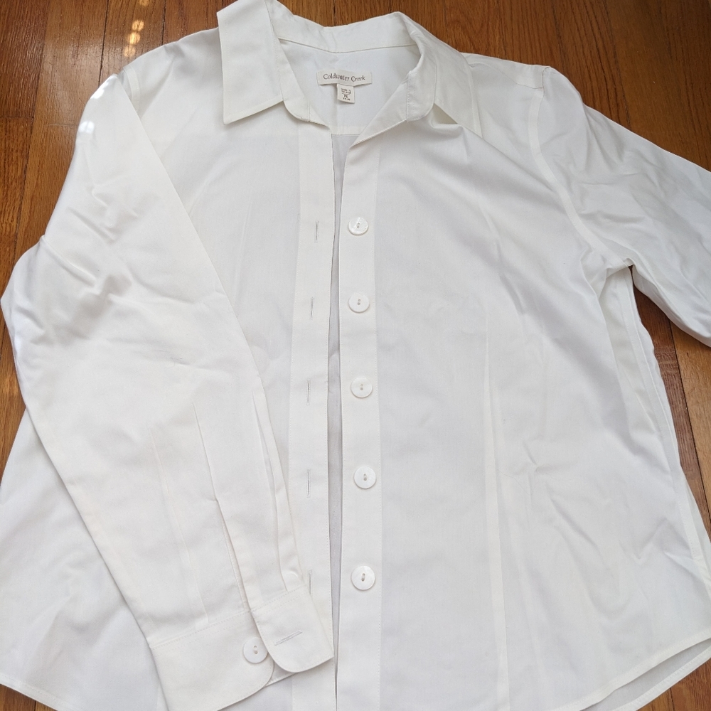 Coldwater Creek White Blouse